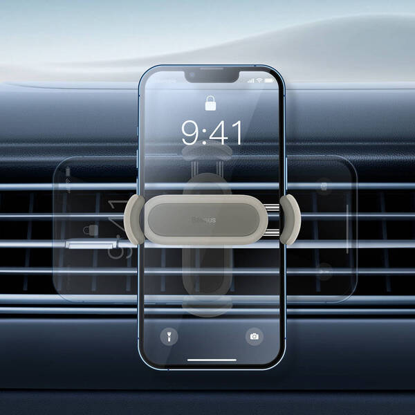 Тримач автомобільний Baseus Steel Cannon 2 Grid Gray (SUGP000002)