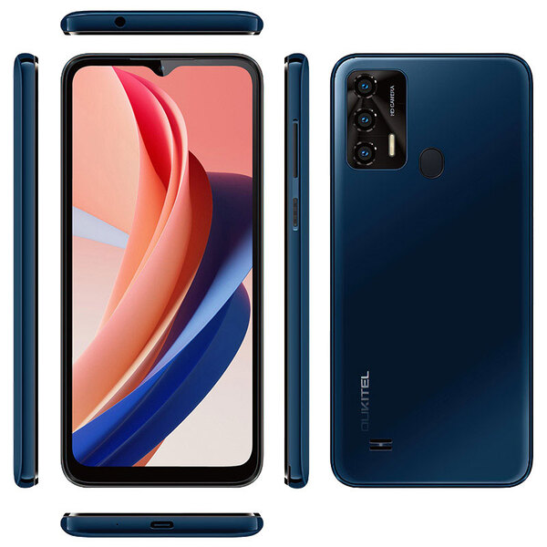 Смартфон Oukitel C31 Pro 6.5 HD+ /4GB/64GB/ MT6762 / 5150mAh Deep Blue