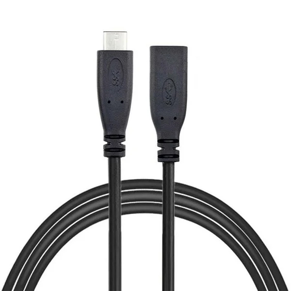 Кабель-подовжувач USB3.1 Type-C M - Type-C F 1.0 м Gen2, 20 Gbps, 4K 60Hz, 100W 5A
