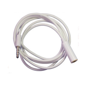 Кабель AUX Audio TRRS 3.5мм Male/Female 1м білий