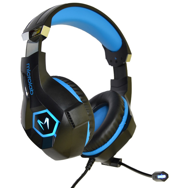 Наушники Microlab G7 black+blue