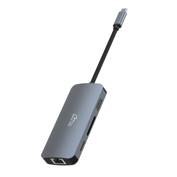 Док-станция Media-Tech USB-C HDMI/USB 3.0x3/RJ45/SD/MicroSD/PD 100W (MT5044)