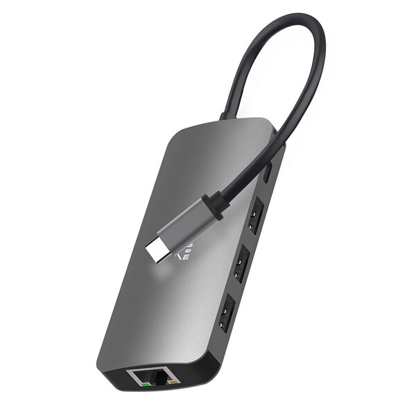 Док-станция Media-Tech USB-C HDMI/USB 3.0x3/RJ45/SD/MicroSD/PD 100W (MT5044)