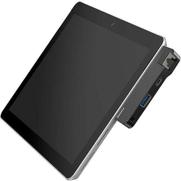 Док-станція USB3.1 Type-C+3.5mm --> USB 3.0/RJ45/Type-C/3.5mm Чорна Baseus for Surface Go