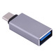 Перехідник USB3.1 Type-C --> USB (OTG) OEM, сріблястий