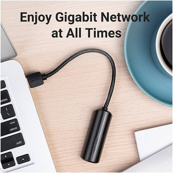 Перехідник USB 2.0 --> Ethernet RJ45 100 Mb чорний Vention