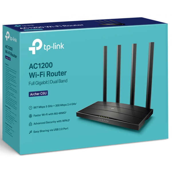 Бездротовий маршрутизатор (роутер) TP-Link Archer C6U