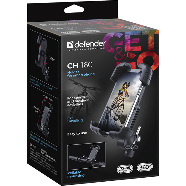 Комп.Аксесуари DEFENDER (29160) Тримач для смартфона CH-160 на самокат/велосипед