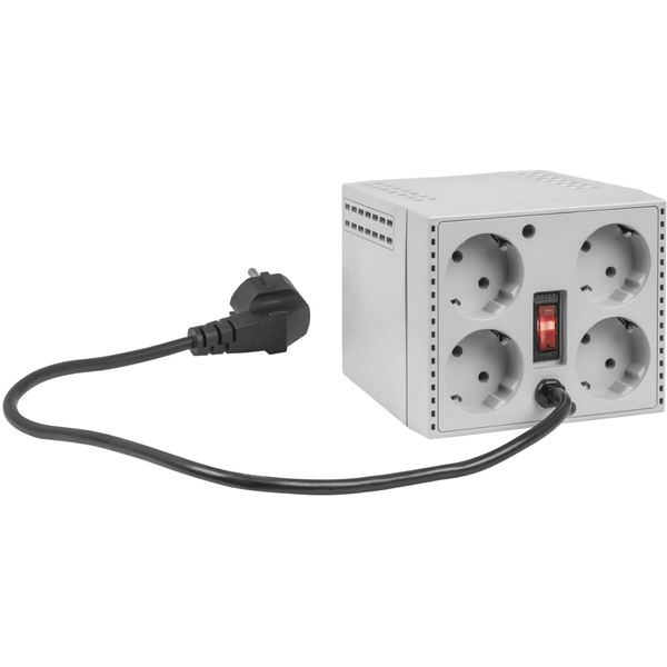 Стабилизатор напряжения Defender AVR PX 1500, 600 Вт, 4 розетки