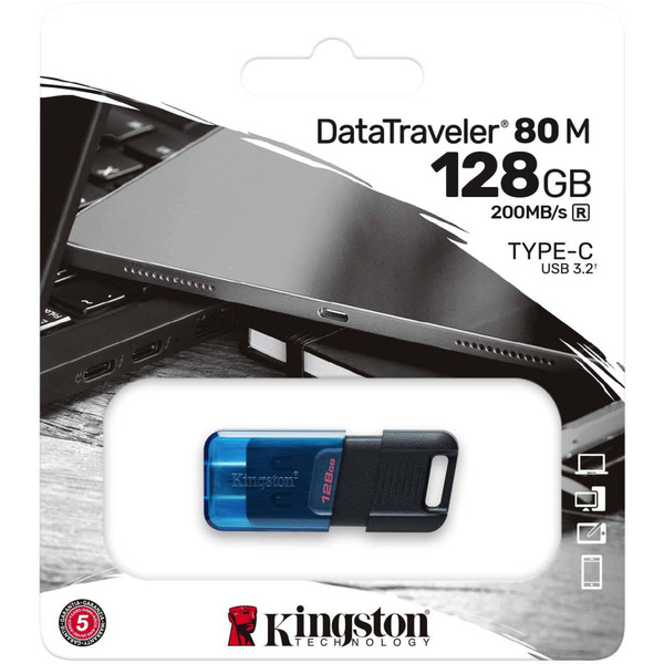 USB-Флешка Kingston 128GB Type-C Gen 1 DT80 M