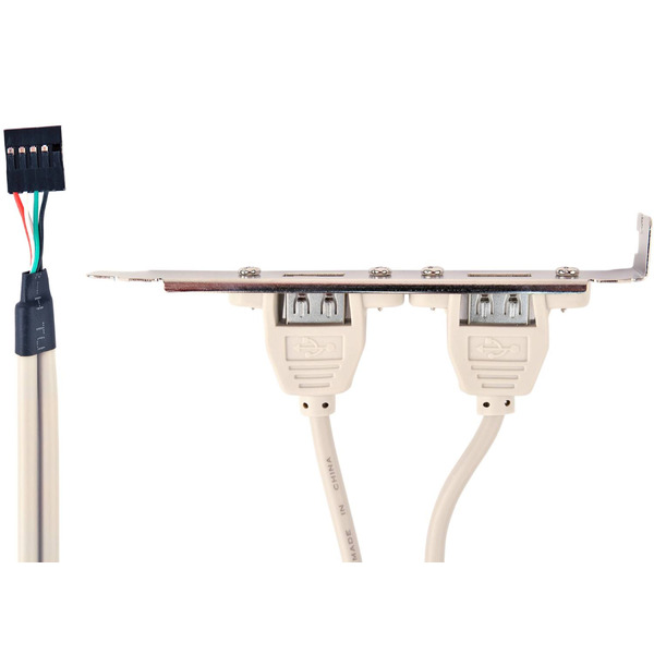 Адаптер 2xAF/10P - 2xUSB V 2.0 Gembird (CCUSBRECEPTACLE)