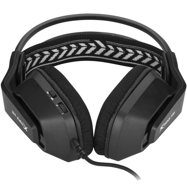 Наушники XTRIKE ME GH-712, USB+3.5мм, RGB, кабель 2м, черные