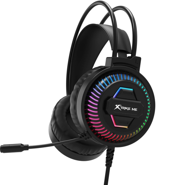 Наушники XTRIKE ME GH-510, USB+3.5мм, статическое RGB, кабель 2м