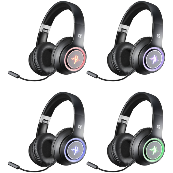 Навушники DEFENDER (63572) FreeMotion B571, LED, BT, Чорний