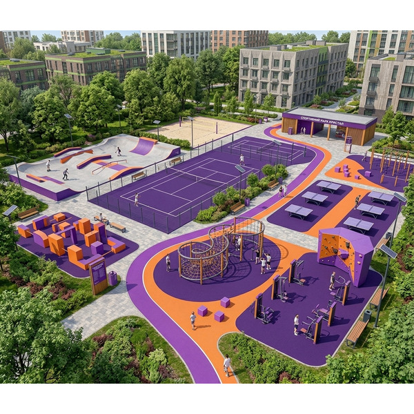 EPDM крошка Фиолетова