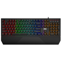 Клавіатура ігрова мембранно-механічна AOC GK200 Gaming RGB райдужна підсвітка USB