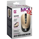 Миша DEFENDER (52994) Wave MM-995, 4D, 800-1600dpi, GOLD, wireless, silent