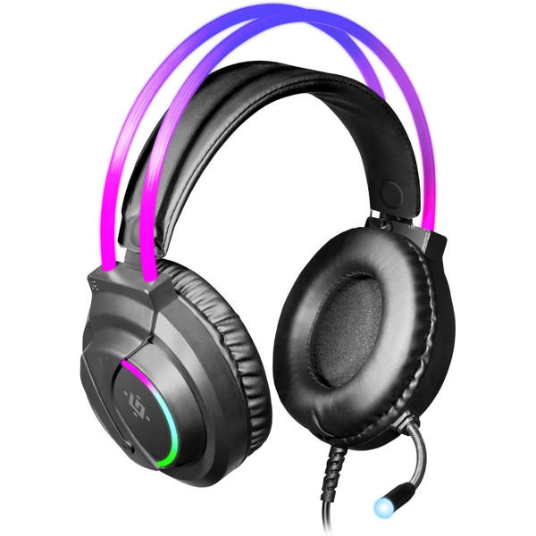 Навушники DEFENDER (64555) Flame, RGB, провід 2 м., чорний