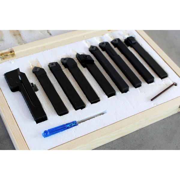 Різці токарні, КОМПЛЕКТ з 9 шт. 16 мм Holzmann 9TLG16