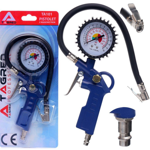 Пистолет для накачки с манометром TAGRED TA101