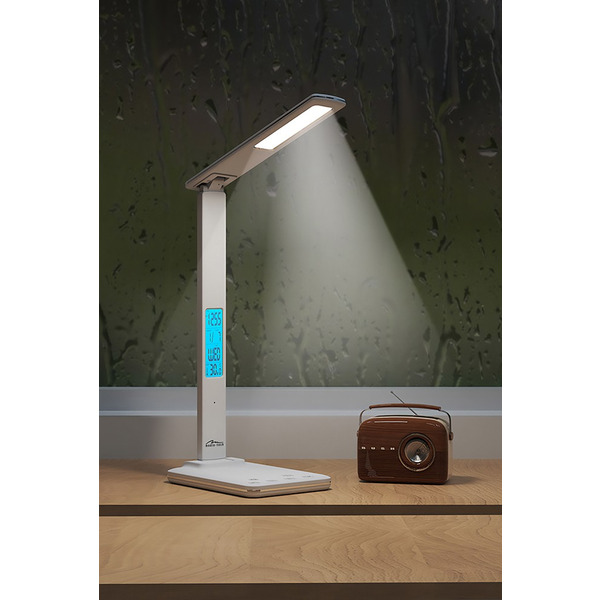 LED лампа настільна Media-Tech MT222, з вбудованим бездротовим зарядним пристроєм LEDITOU