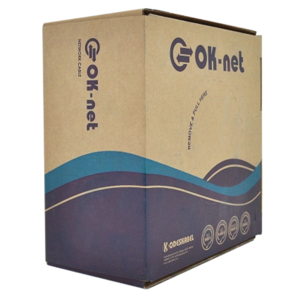 Кабель для наружн. работ, с жилами питания, 305 м OK-Net КПП-ОП (100) 4*2*0,51+2*0,75 мм2 (U/UTP-cat.5Е)