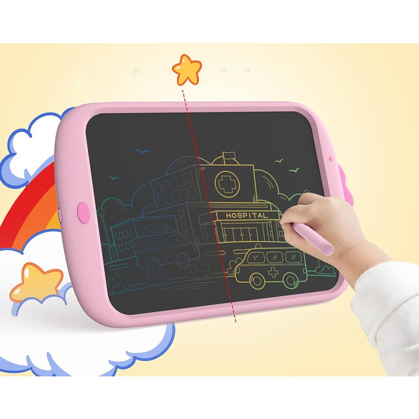 Детский планшет для рисования Beiens Утенок 10” (мультиколор) розовый (К1001pink)