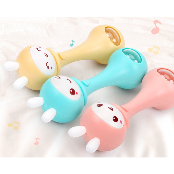 Брязкальце-гризунець Beiens музичний Зайчик (YZ02yellow) жовтий (на батарейках)