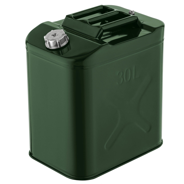 Каністра паливна вертикальна 30л метал, зелена (2E-JCM30S)