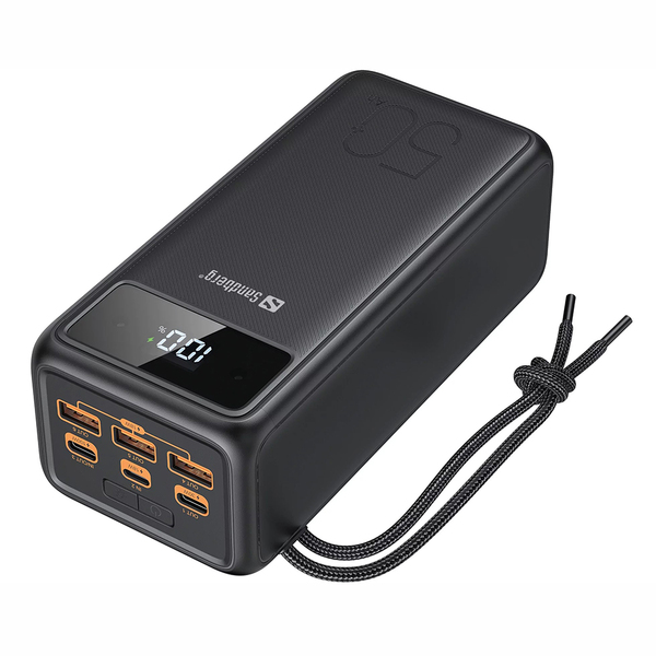 Зовнішній акумулятор (Power Bank) Sandberg PD 50000 mAh 130W PD, 3хUSB 3xType-C LED 2W
