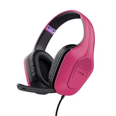 Навушники Trust GXT 415 ZIROX, 3.5мм, рожевий