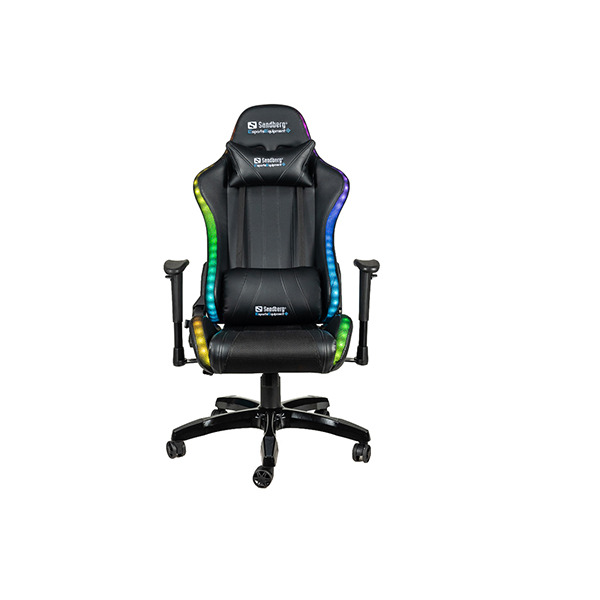 Комп'ютерне крісло ігрове Sandberg Commander Gaming Chair RGB Black