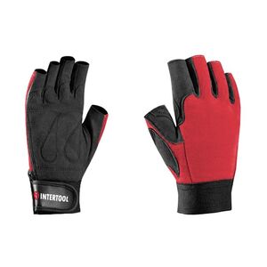 Рукавички робочі шкіра без пальців "SP-0148" (Intertool)