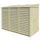 Сарай пластиковый Sidemate 242x122x185 см слоновая кость