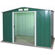 Сарай металевий ECO 262x182x191 см зелений з білим