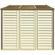 Сарай пластиковый Woodside 325x247x231 см слоновая кость, коричная крыша Сарай для сада дачи Хозблок Хозблок для сада