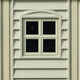 Сарай пластиковый Woodside 325x247x231 см слоновая кость, коричная крыша Сарай для сада дачи Хозблок Хозблок для сада