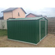 Сарай металлический ECO 202x182x181 см зеленый с белым Сарай для сада дачи Хозблок Хозблок для сада