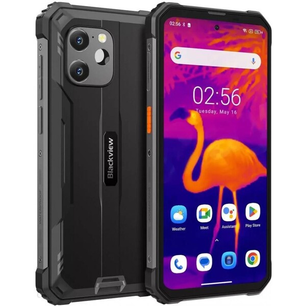 Смартфон Blackview BV8900 6.5 FHD+ /8GB/256/GB/ Helio P90 / 10000mAh / 64+16Мп Thermal / NFC/ Black