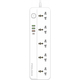 Фильтр питания ProLogix Premium (PR-SC5415W) 5 розеток, 4 USB (1 PD +1 QC3.0 +2 AUTO ID), 2 м, белый