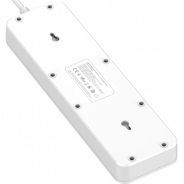 Фільтр живлення ProLogix Premium (PR-SC5415W) 5 розеток, 4 USB (1 PD +1 QC3.0 +2 AUTO ID), 2 м, білий