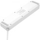 Фільтр живлення ProLogix Premium (PR-SC4408W) 4 розетки, 4 USB, 2 м, з вимикачами, білий