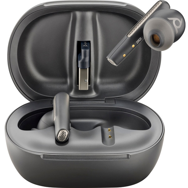 Навушники з мікрофоном Poly TWS Voyager Free 60+ Earbuds + BT700A + TSCHC Black