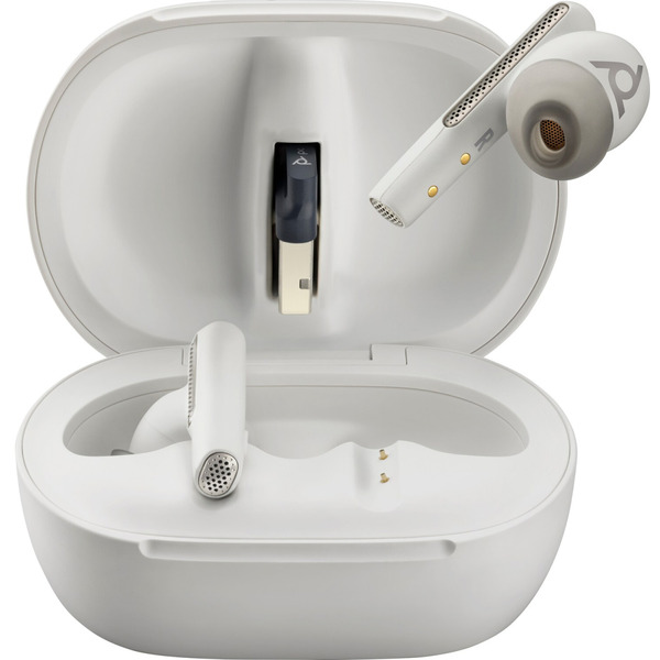 Навушники з мікрофоном Poly TWS Voyager Free 60+ Earbuds + BT700A + TSCHC White