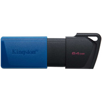 Флеш пам'ять USB Kingston DataTraveler Exodia M 64GB USB 3.2 Gen1 Black/Blue (DTXM/64GB)