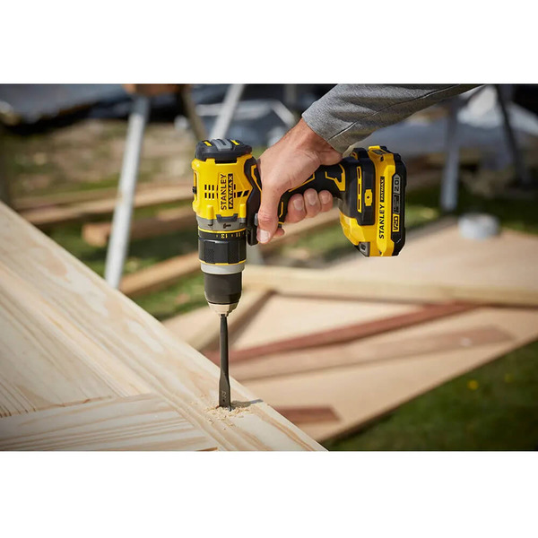 Дриль-шурупокрут ударний акумуляторний безщітковий STANLEY FATMAX SFMCD721B