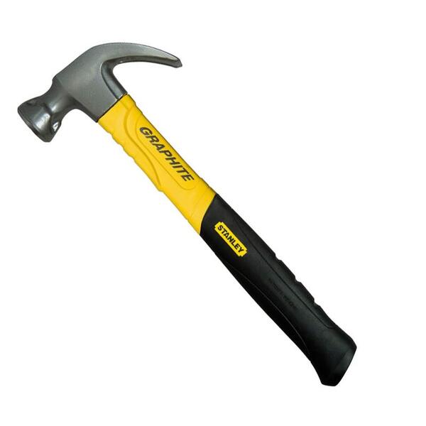 Молоток Graphite Curve Claw с весом головки 450 г, с загнутым гвоздодером STANLEY 1-51-505