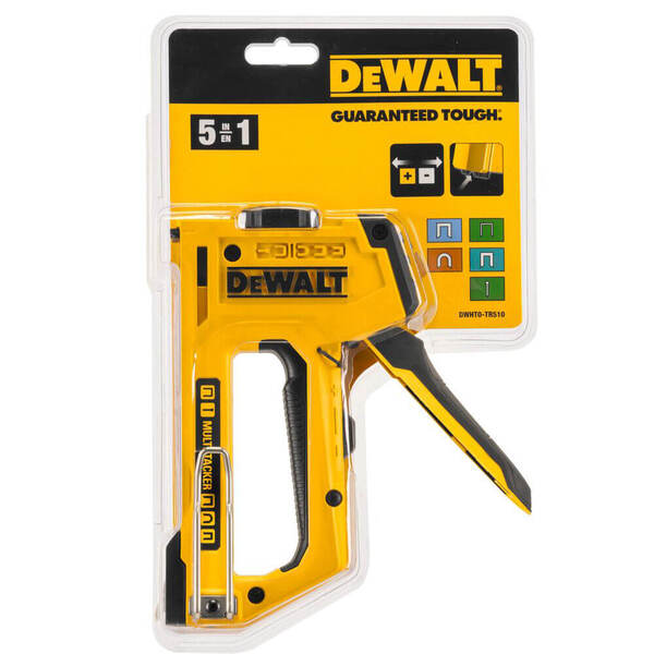 Степлер DeWalt MULTI TACKER 5 в 1 скоби тип A, G, H 6-14 мм, цвяхи J 12, 15 мм (DWHT0-TR510)