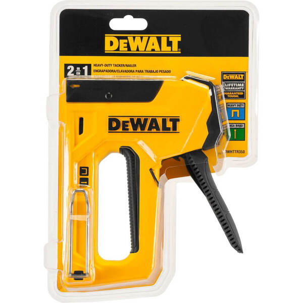 Степлер DeWalt Heavy Duty для скоб типу G 6-14 мм, цвяхів типу J 12, 15 мм (DWHTTR350-0)
