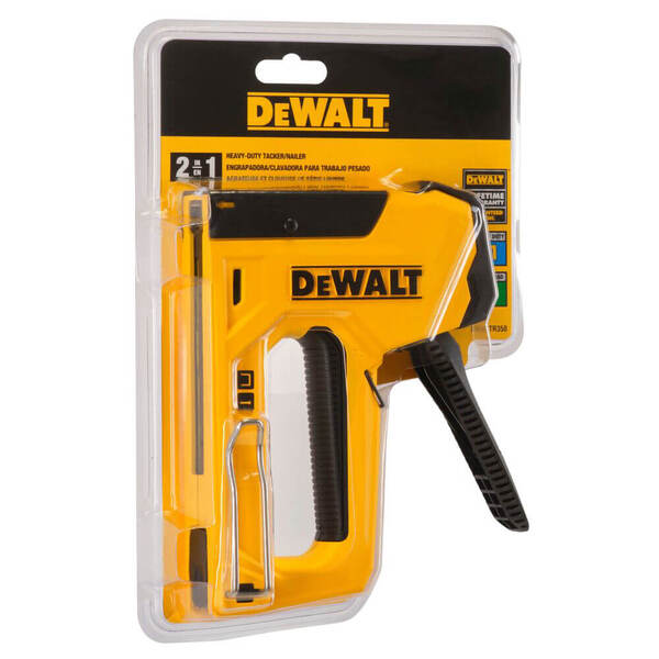 Степлер DeWalt Heavy Duty для скоб типу G 6-14 мм, цвяхів типу J 12, 15 мм (DWHTTR350-0)